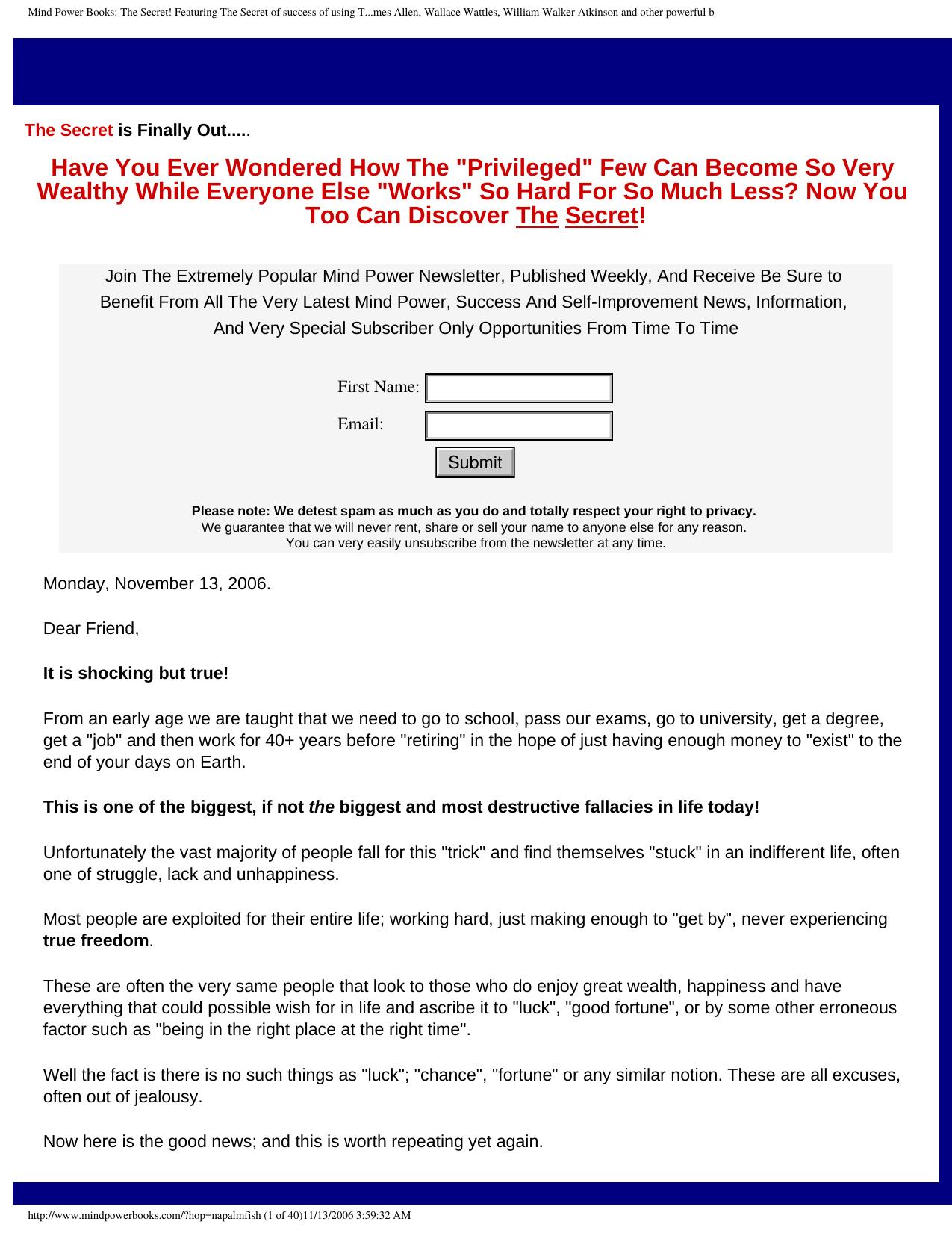 Mind Power Books- The Secret! Featuring The Secret of success of using The Law of Attraction and the power of the Master Key System by Charles Haanel. Also featuring Napoleon Hill, by Unknown