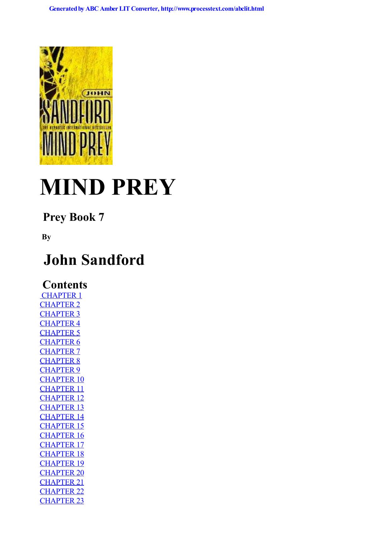 Mind Prey by John Sandford