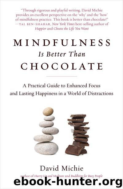 Mindfulness Is Better Than Chocolate: A Practical Guide to Enhanced Focus and Lasting Happiness in a World of Distractions by David Michie