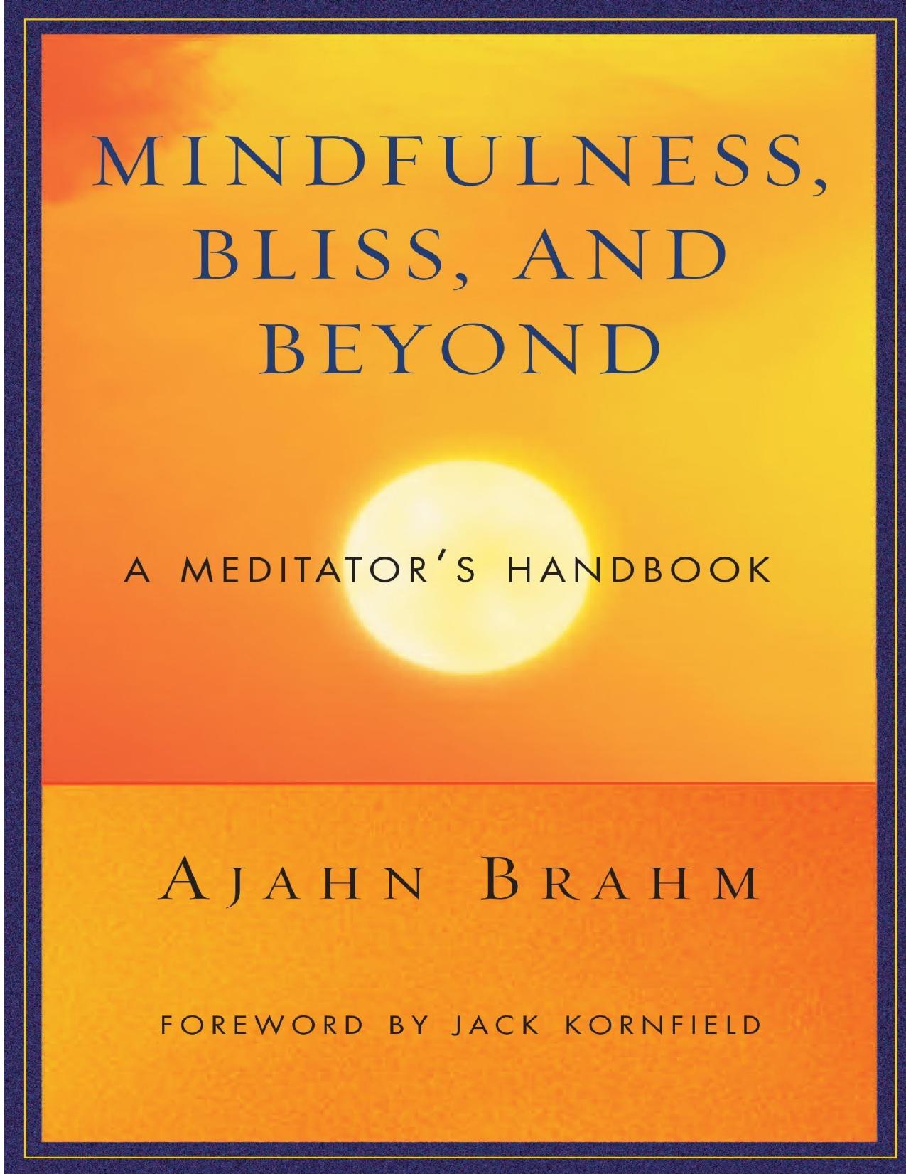 Mindfulness, bliss, and beyond : a meditatorâs handbook by Ajahn Brahm