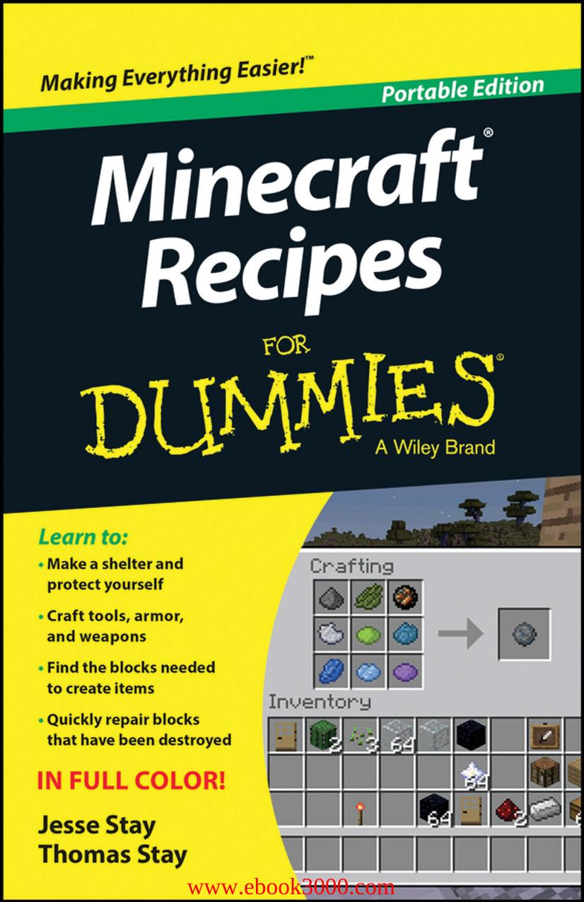 Minecraft Recipes For Dummies by Unknow