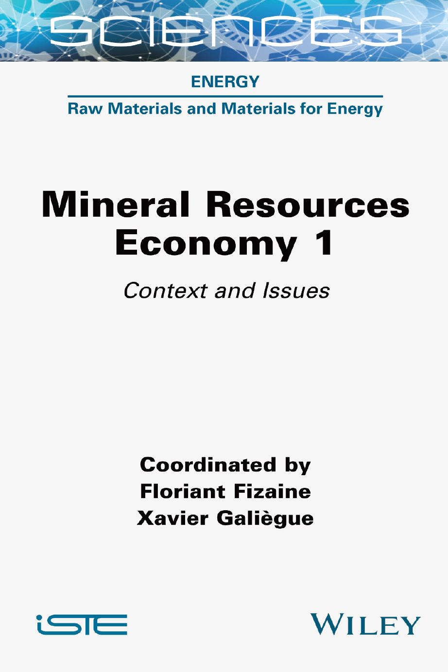 Mineral Resource Economics 1: Context and Issues by Florian Fizaine
