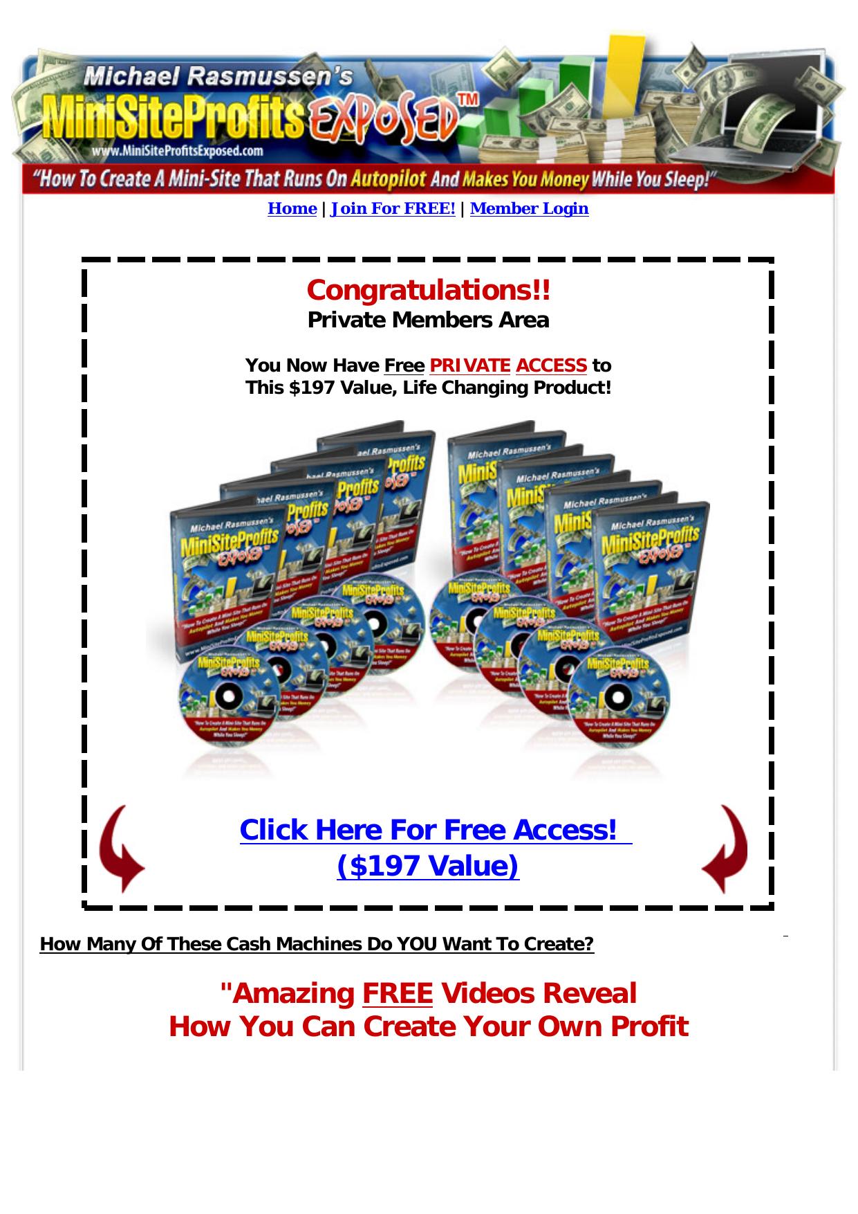 Mini-Site Profits Exposed. by Best of Kuszter's Collection