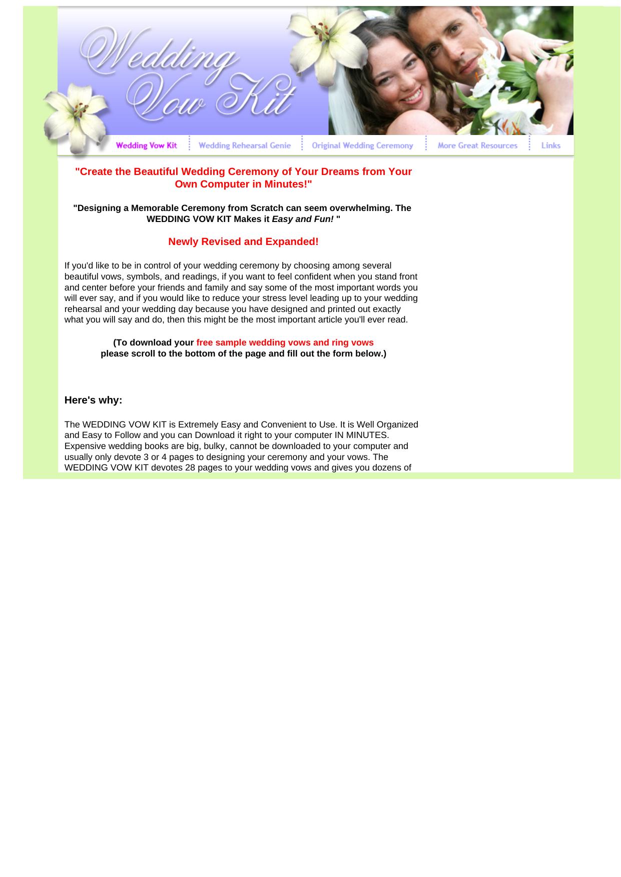 Ministers Guide To Wedding Ceremonies. by Best of Kuszter's Collection