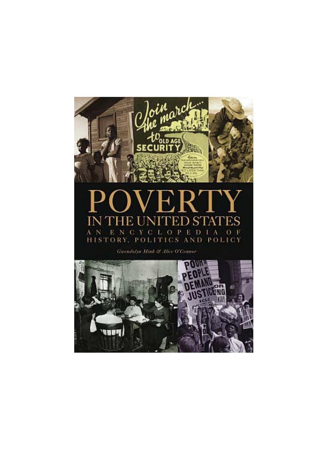 Mink & OâConnor (Eds.) by Poverty in the United States; an Encyclopedia of History Politics & Policy (2004)