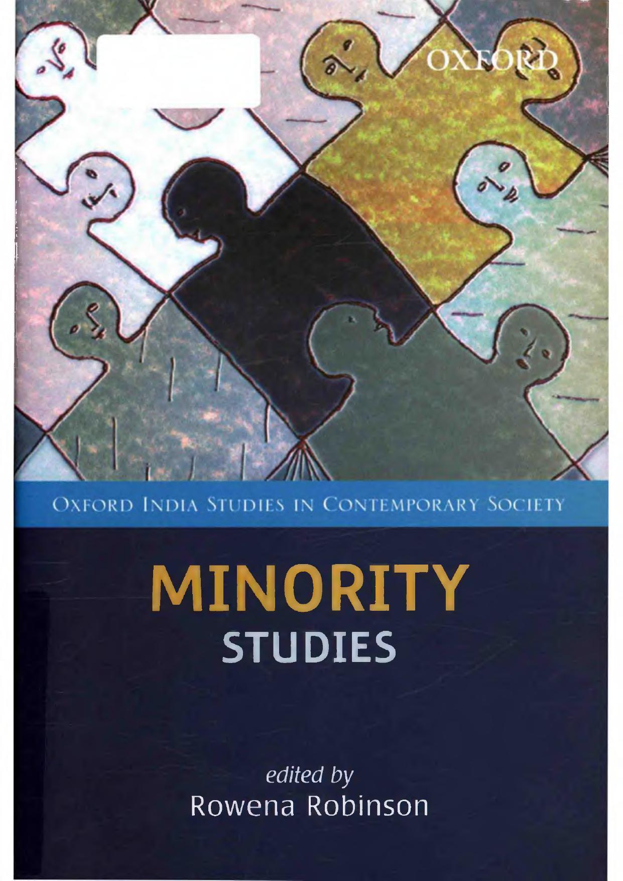 Minority Studies (OIP) (Oxford India Studies in Contemporary Society) by Rowena Robinson (editor)