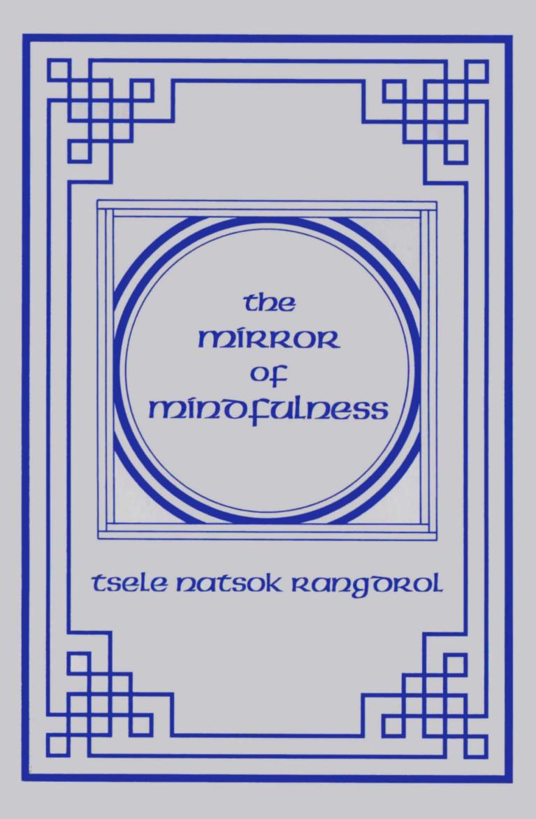 Mirror of Mindfulness by Tsele Natsok Rangdrol