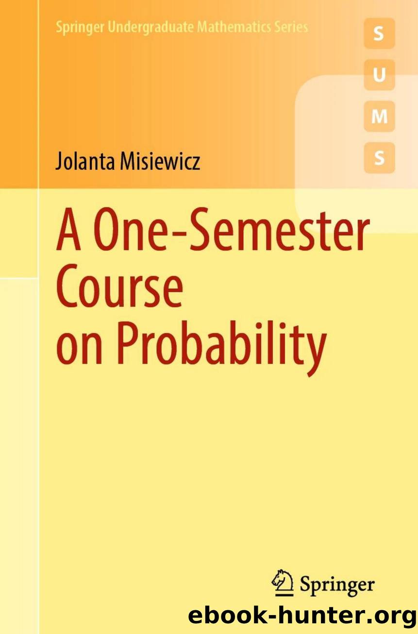 Misiewicz J. A One-Semester Course on Probability 2025 by Unknown