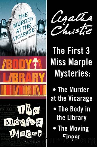 Miss Marple Bundle: The Murder at the Vicarage, the Body in the Library, and the Moving Finger by Agatha Christie