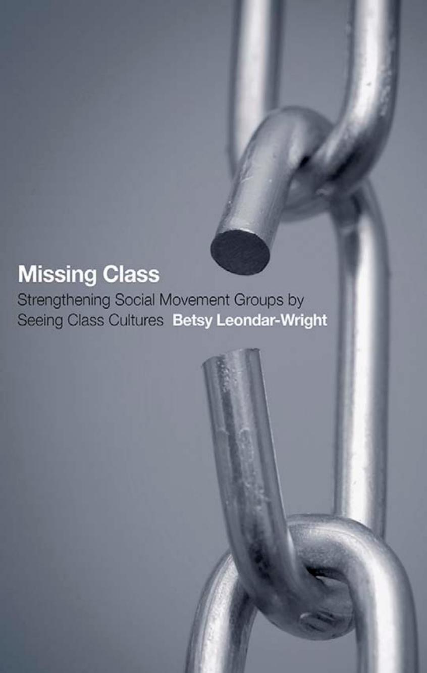 Missing Class: Strengthening Social Movement Groups by Seeing Class Cultures by Betsy Leondar-Wright