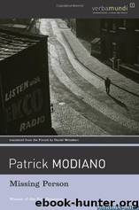 Missing Person by Patrick Modiano