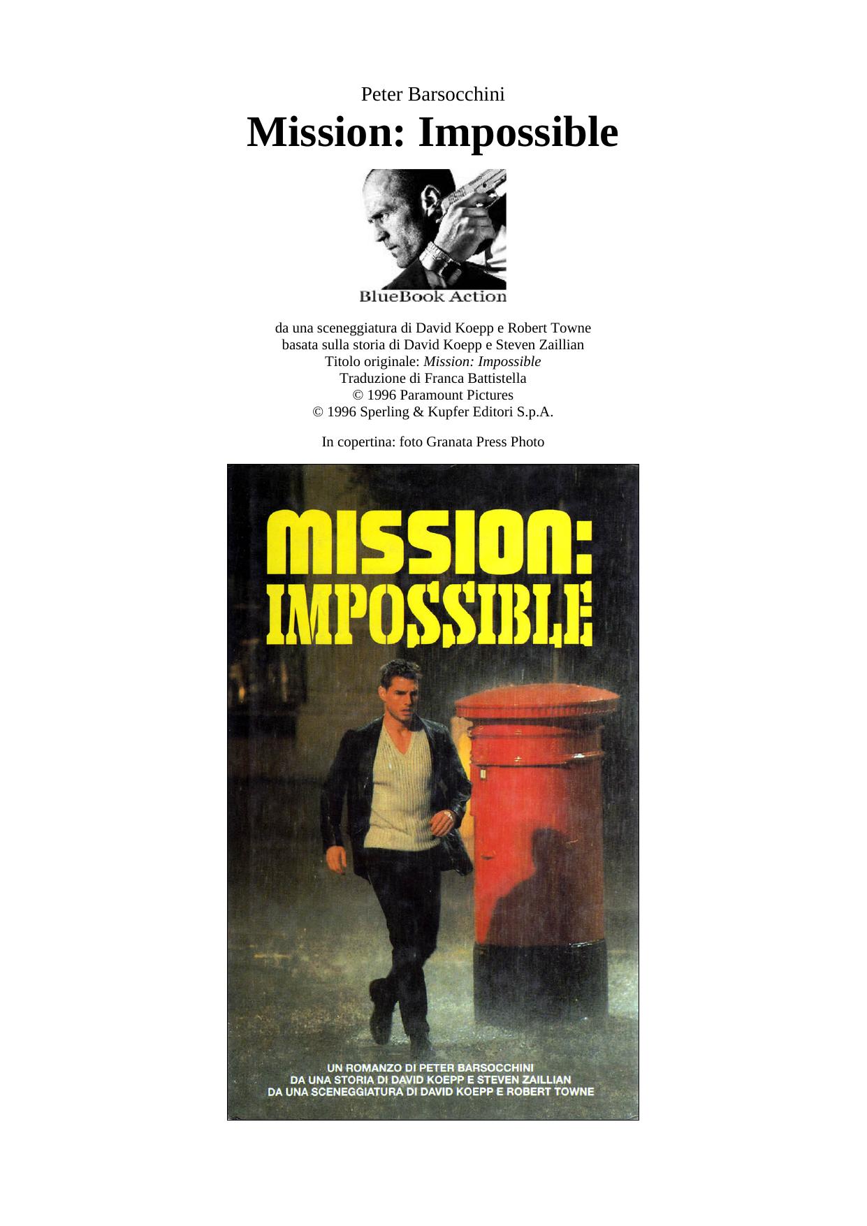 Mission Impossible by BlueBookAction