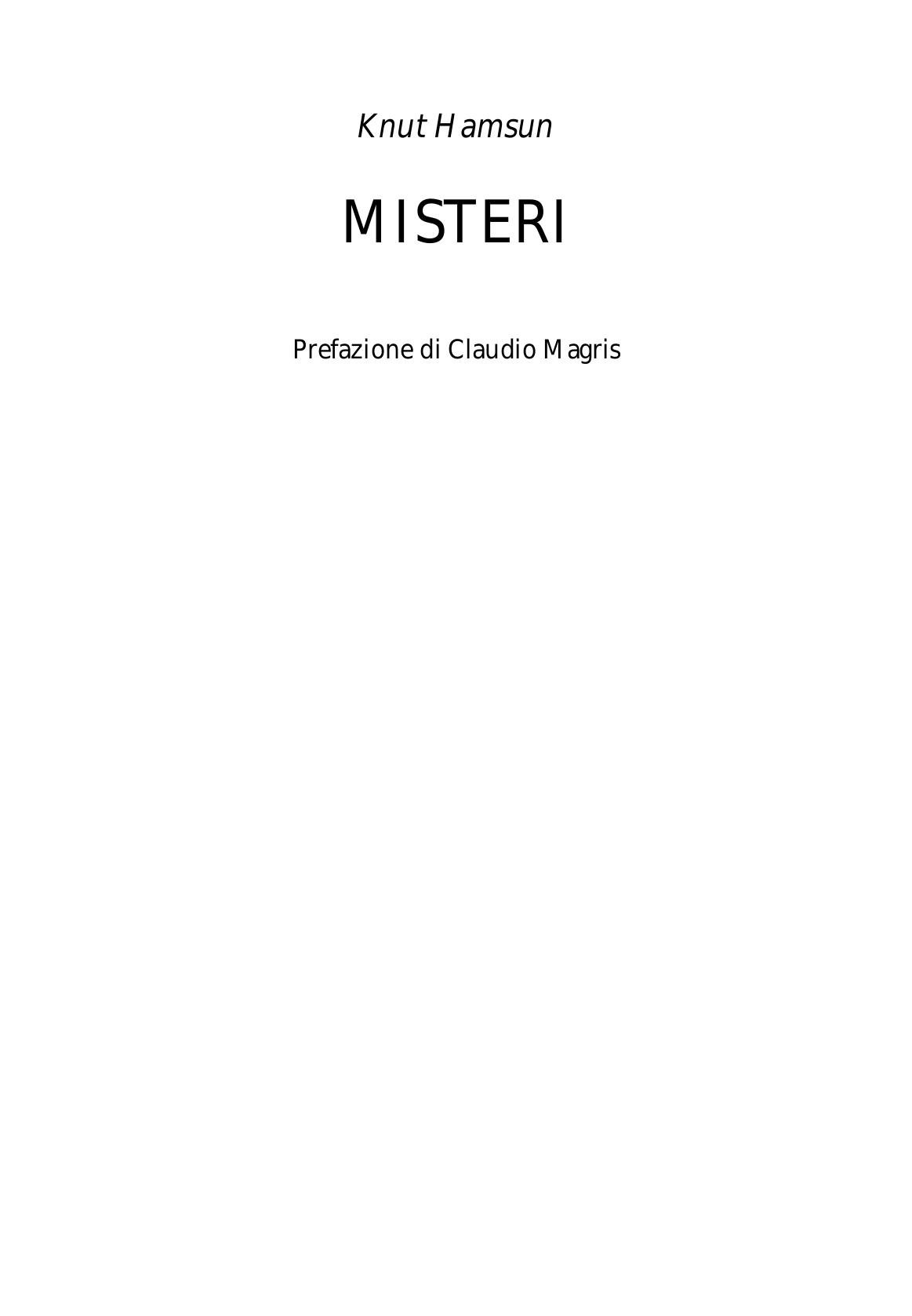 Misteri by Knut Hamsun