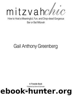 MitzvahChic by Gail Anthony Greenberg