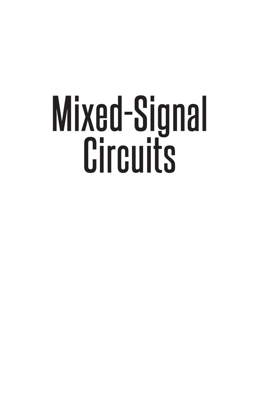 Mixed-Signal Circuits by Thomas Noulis