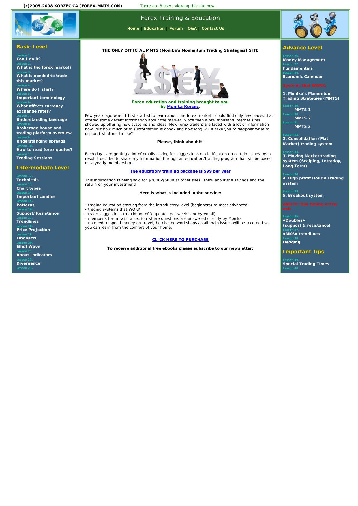 Mmts - Forex Education & Systems That Work - Get 20+ Pips Per Day. by Best of Kuszter's Collection