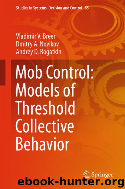 Mob Control: Models of Threshold Collective Behavior by Vladimir V. Breer Dmitry A. Novikov & Andrey D. Rogatkin