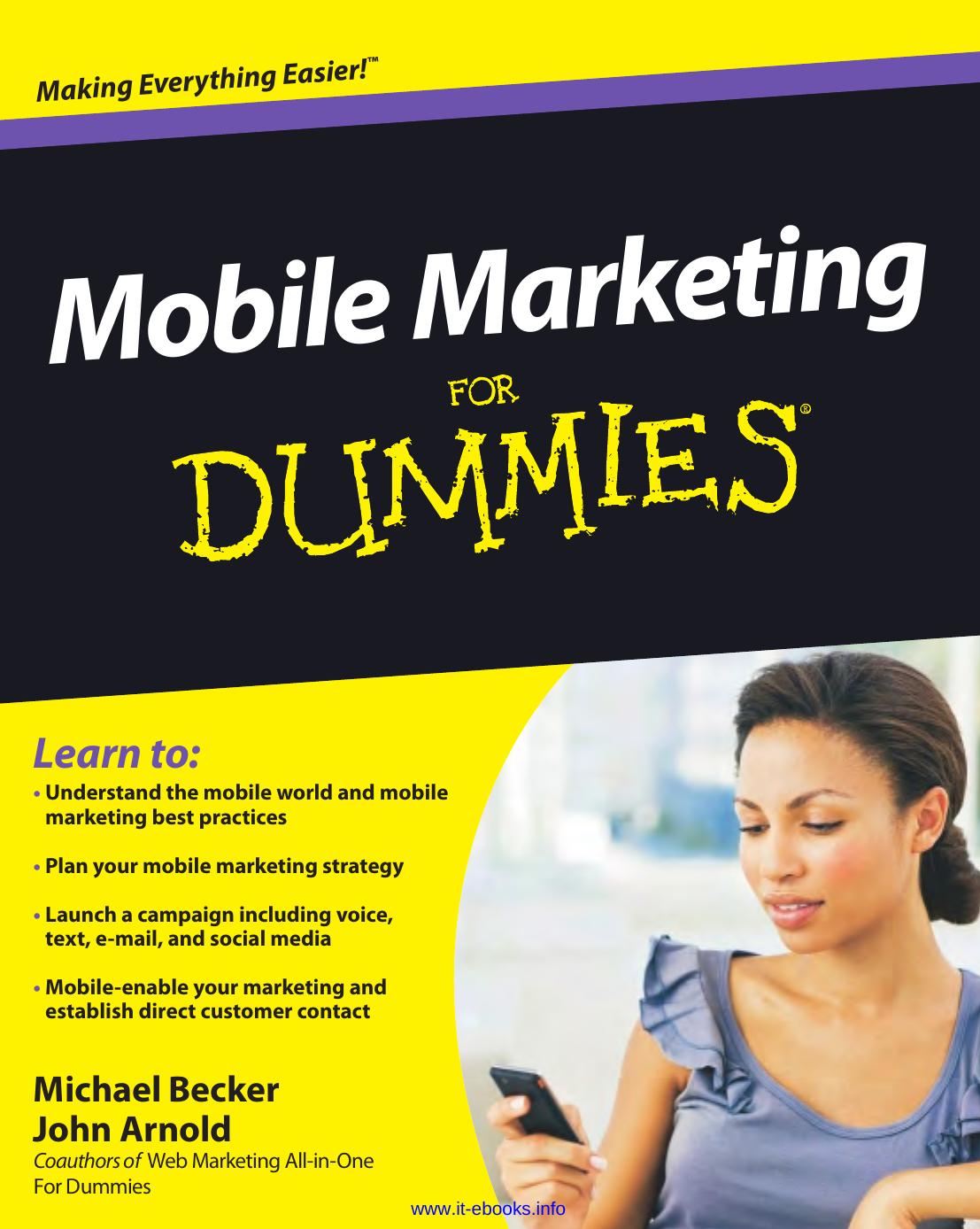 Mobile Marketing For Dummies by Unknown