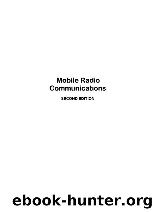 Mobile Radio Communications by Unknown