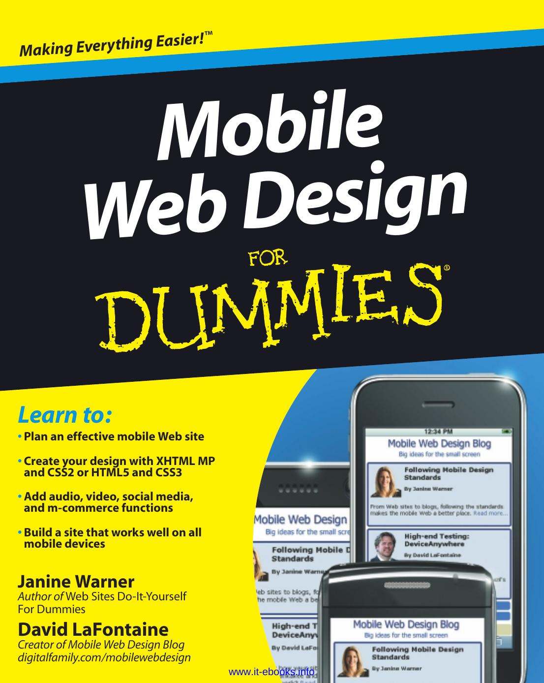 Mobile Web Design For Dummies by www.it-ebooks.info