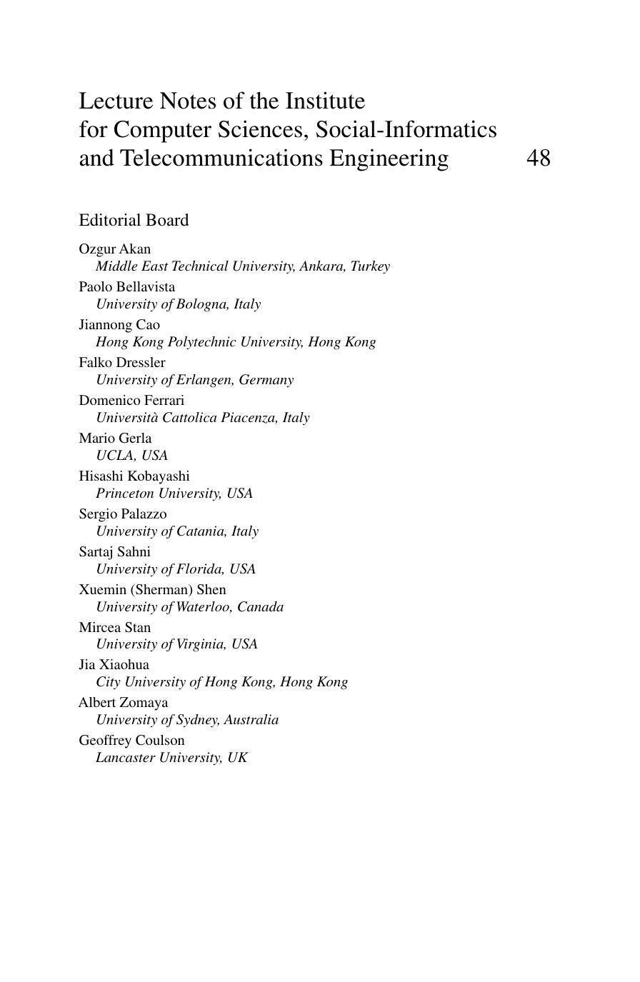 Mobile Wireless Middleware, Operating Systems, and Applications: Third International Conference, Mobilware 2010, Chicago, IL, USA, June 30 - July 2, 2010. Revised Selected Papers by Fred Cheng (auth.)