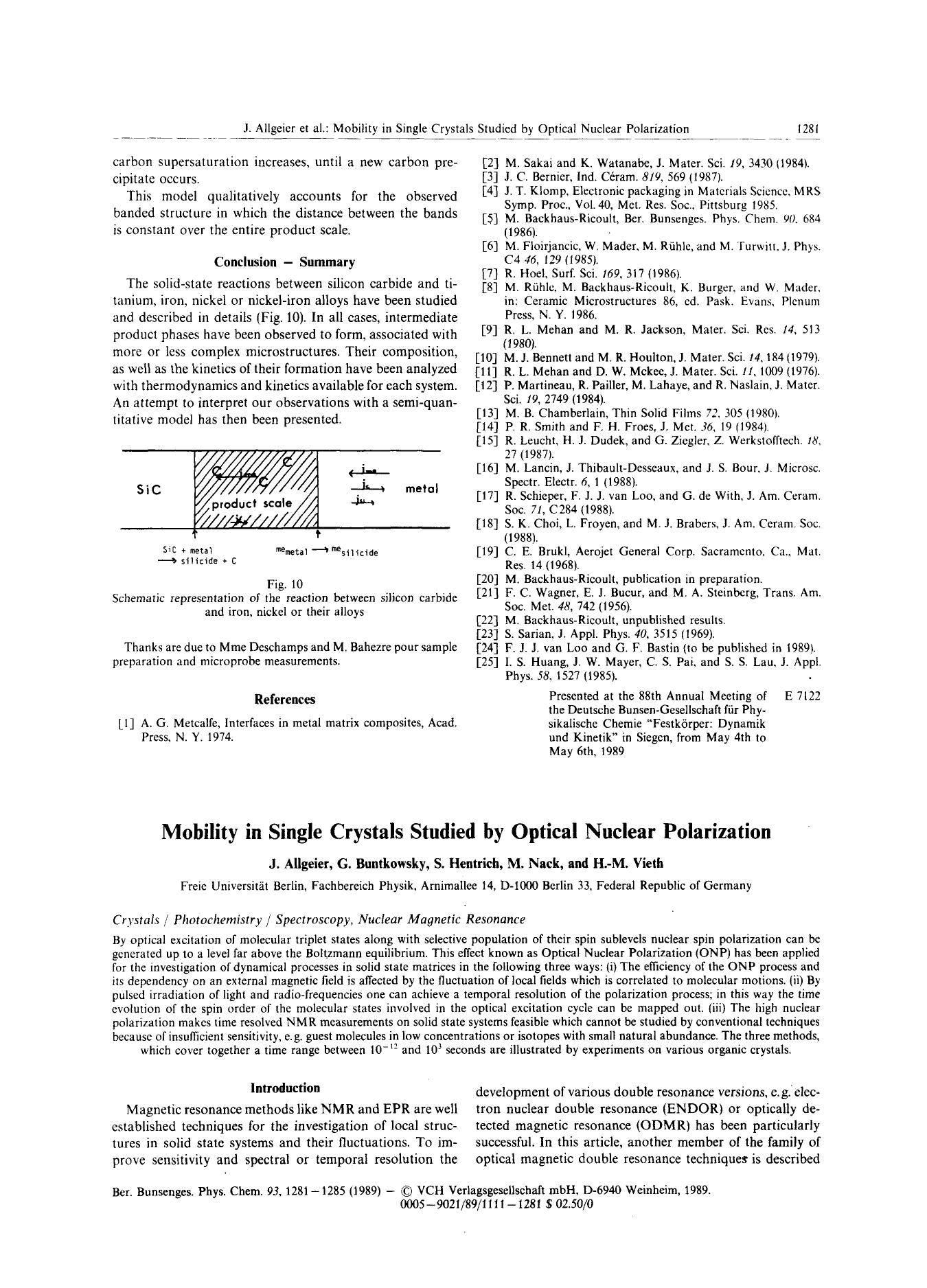Mobility in Single Crystals Studied by Optical Nuclear Polarization by Unknown