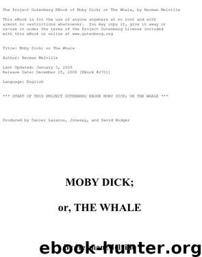 Moby Dick, or, the whale