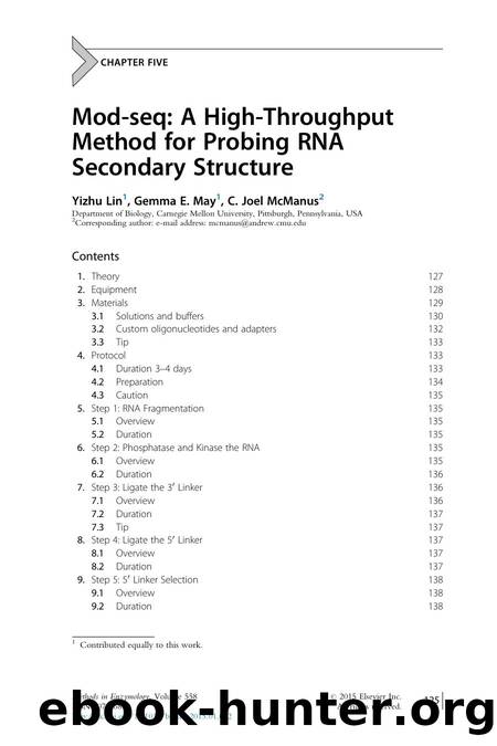 Mod-seq: A High-Throughput Method for Probing RNA Secondary Structure by Yizhu Lin & Gemma E. May & C. Joel McManus
