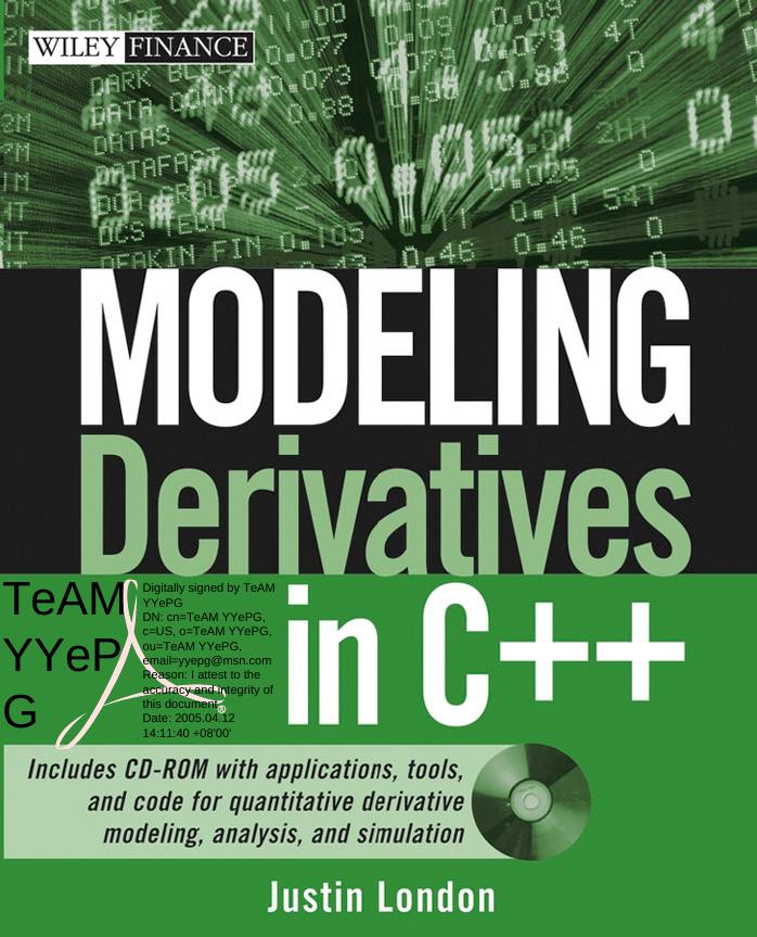 Modeling derivatives in C++ by Justin London
