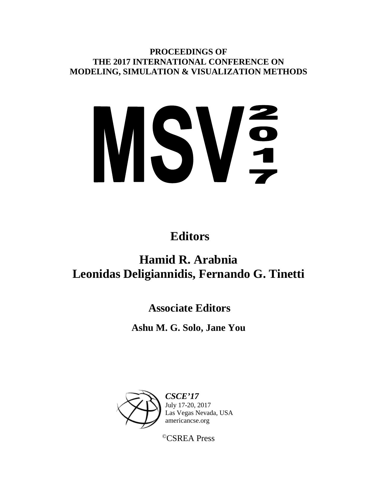 Modeling, Simulation and Visualization Methods by Hamid R. Arabnia; Leonidas Deligiannidis; Fernando G. Tinetti