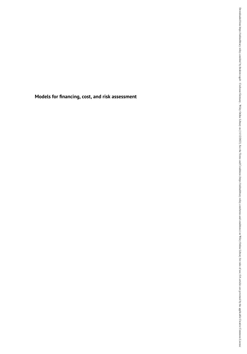 Models for Financing, Cost and Risk Assessment: Major Railway Tunnel Projects in Europe by Konrad Bergmeister