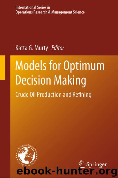 Models for Optimum Decision Making by Katta G. Murty