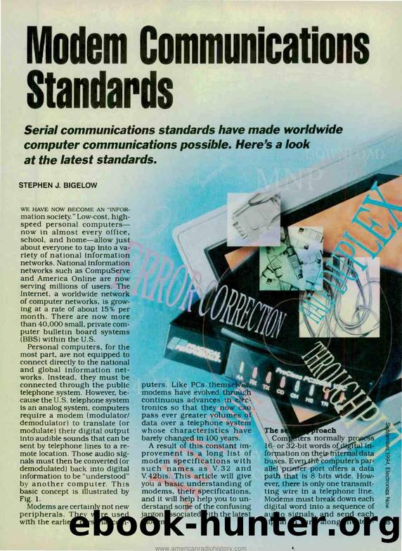 Modem Communications Standards by Unknown