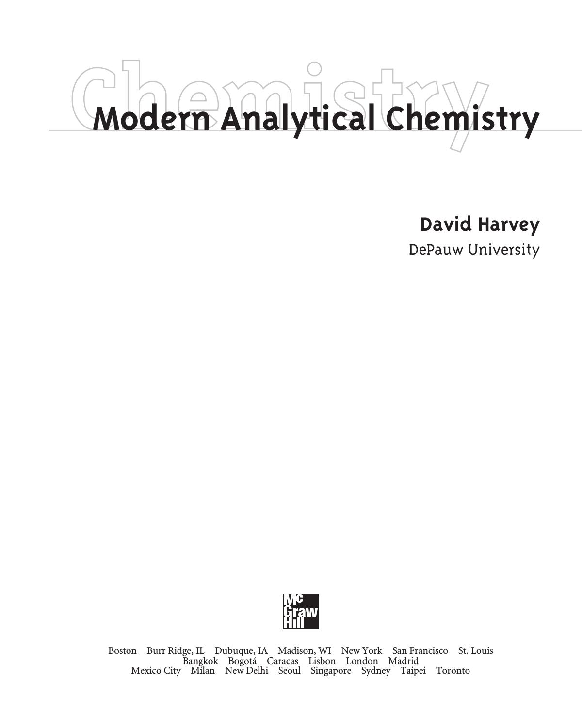Modern Analytical Chemistry by Julie Kinsella