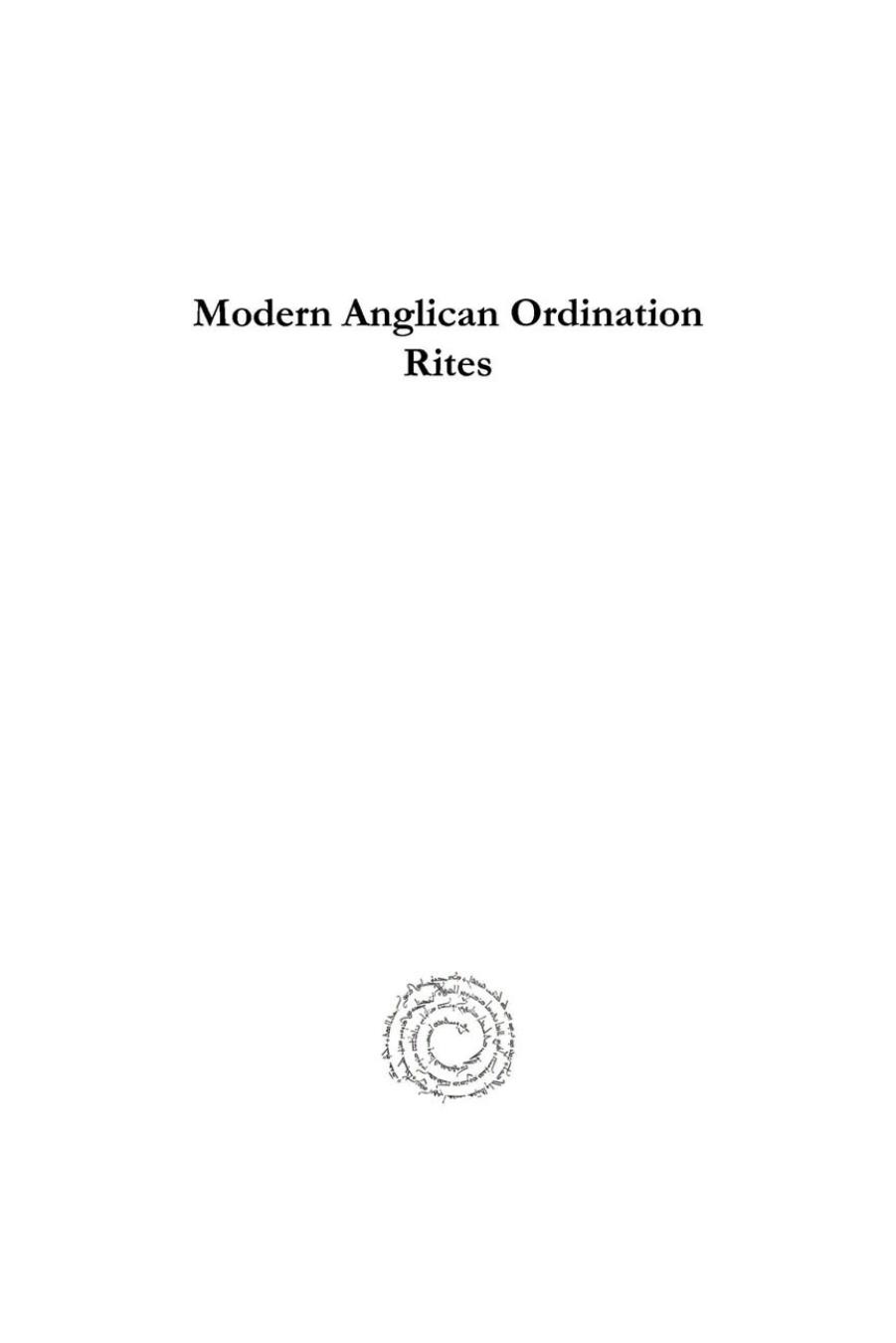 Modern Anglican Ordination Rites (Gorgias Liturgical Studies) by Colin Buchanan