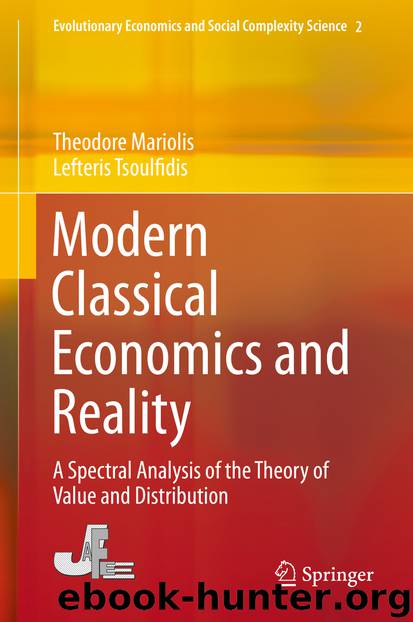 Modern Classical Economics and Reality by Theodore Mariolis & Lefteris Tsoulfidis