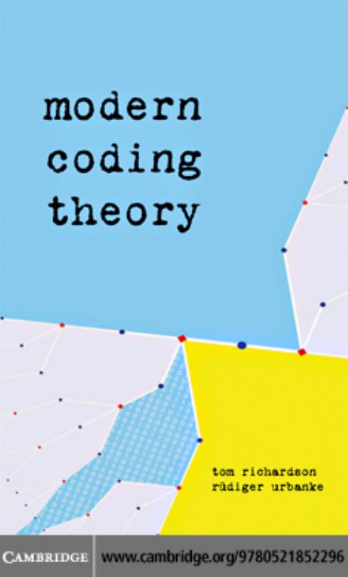 Modern Coding Theory by TOM RICHARDSON & Ruediger Urbanke