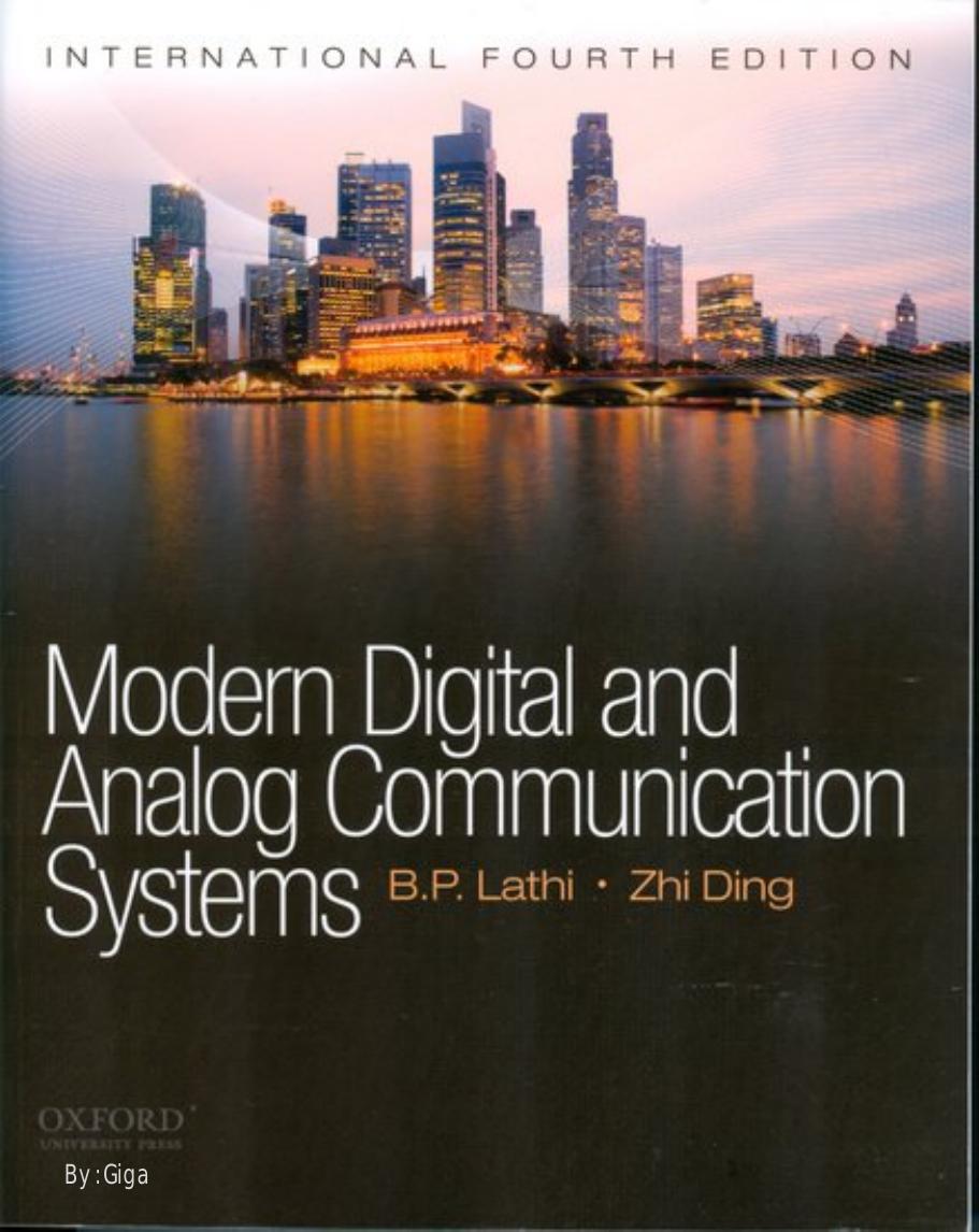 Modern Digital and Analog Communication Systems 4th Edition by Unknown