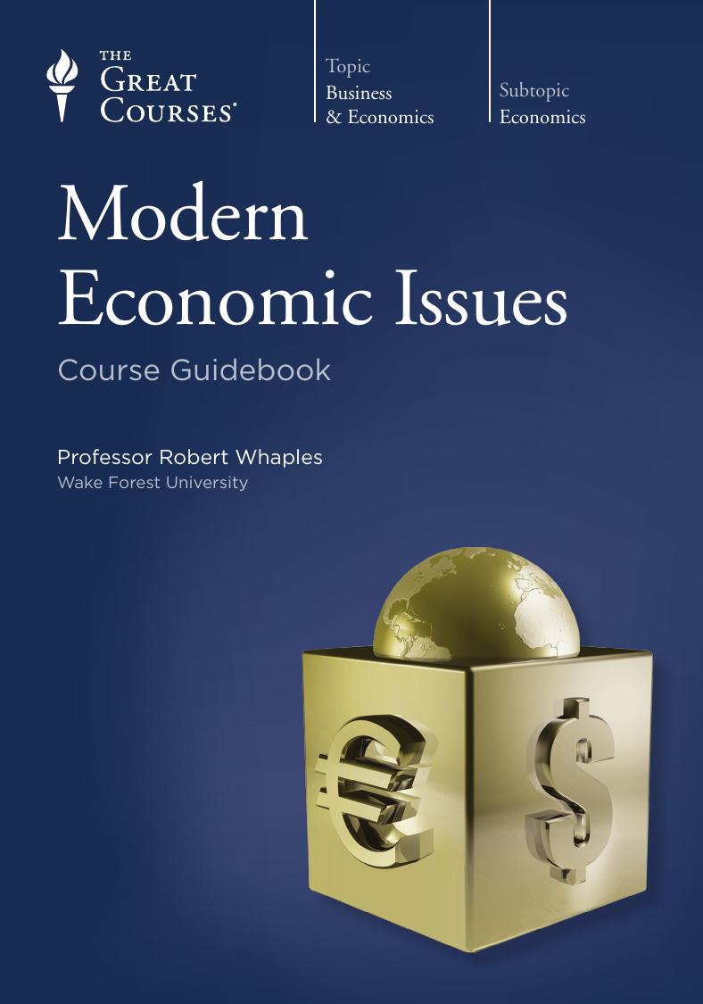 Modern Economic Issues by Robert Whaples