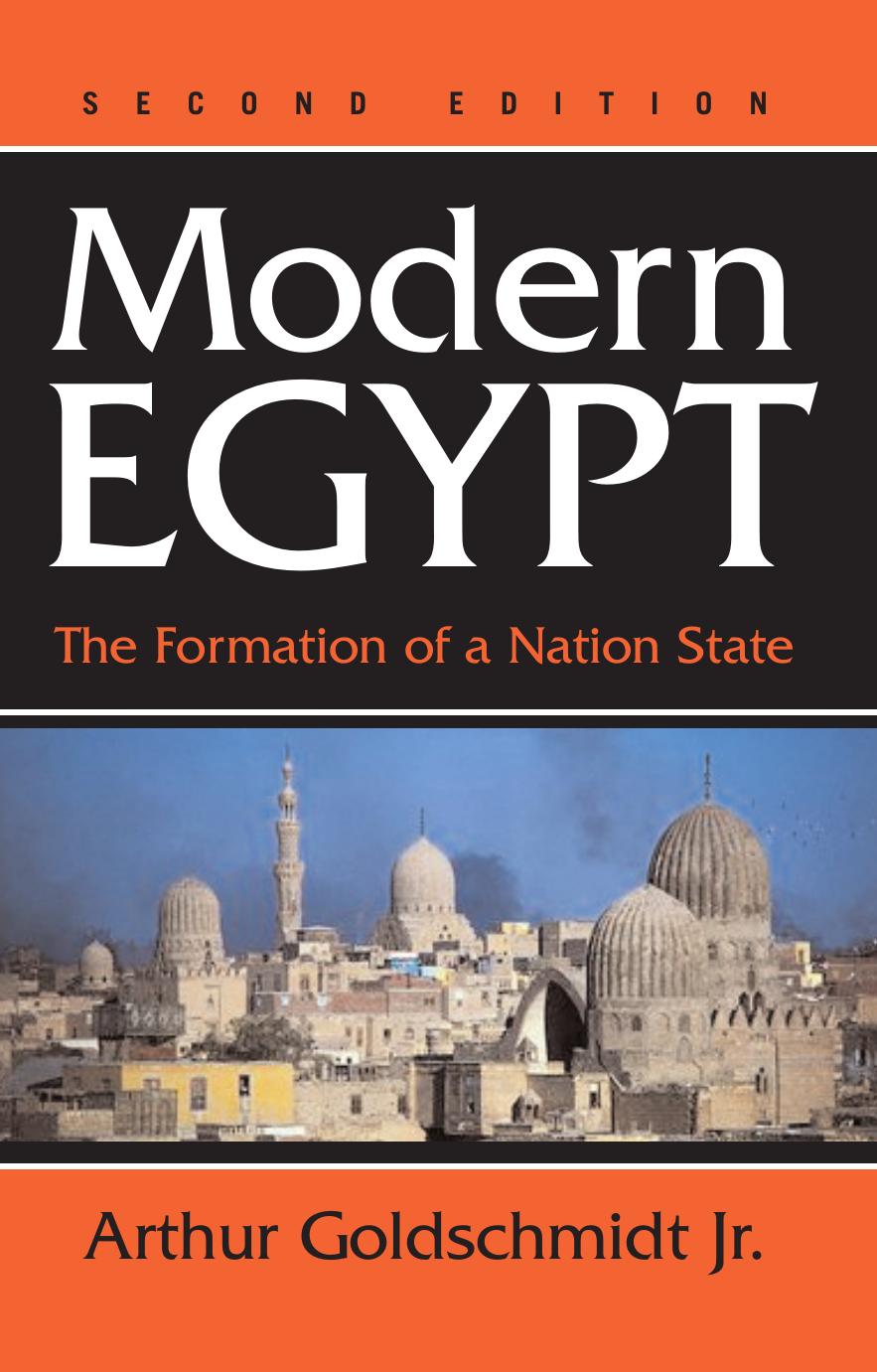 Modern Egypt: The Formation of a Nation State by Arthur Goldschmidt Jr