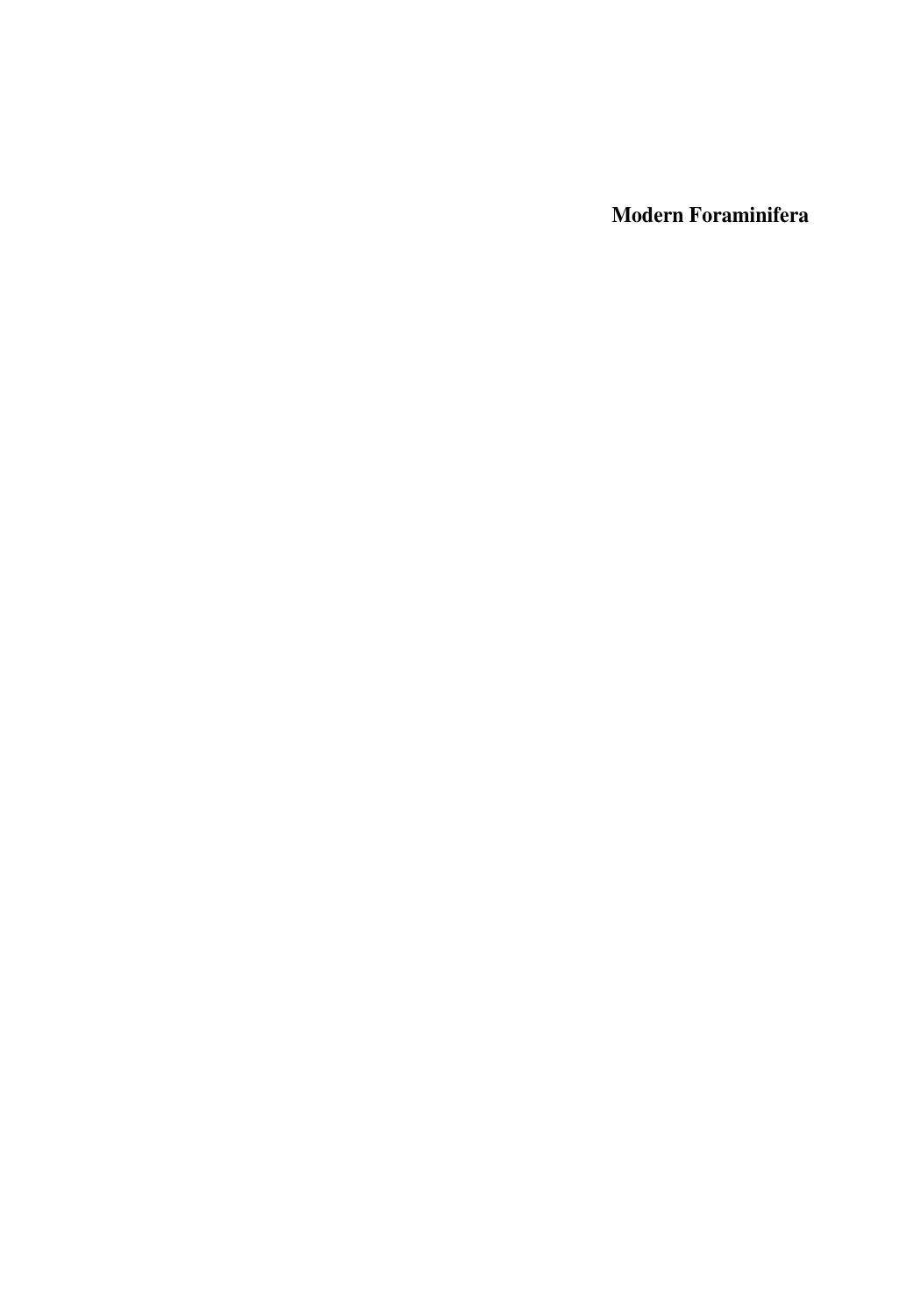 Modern Foraminifera by Barun K. Sen Gupta (auth.)