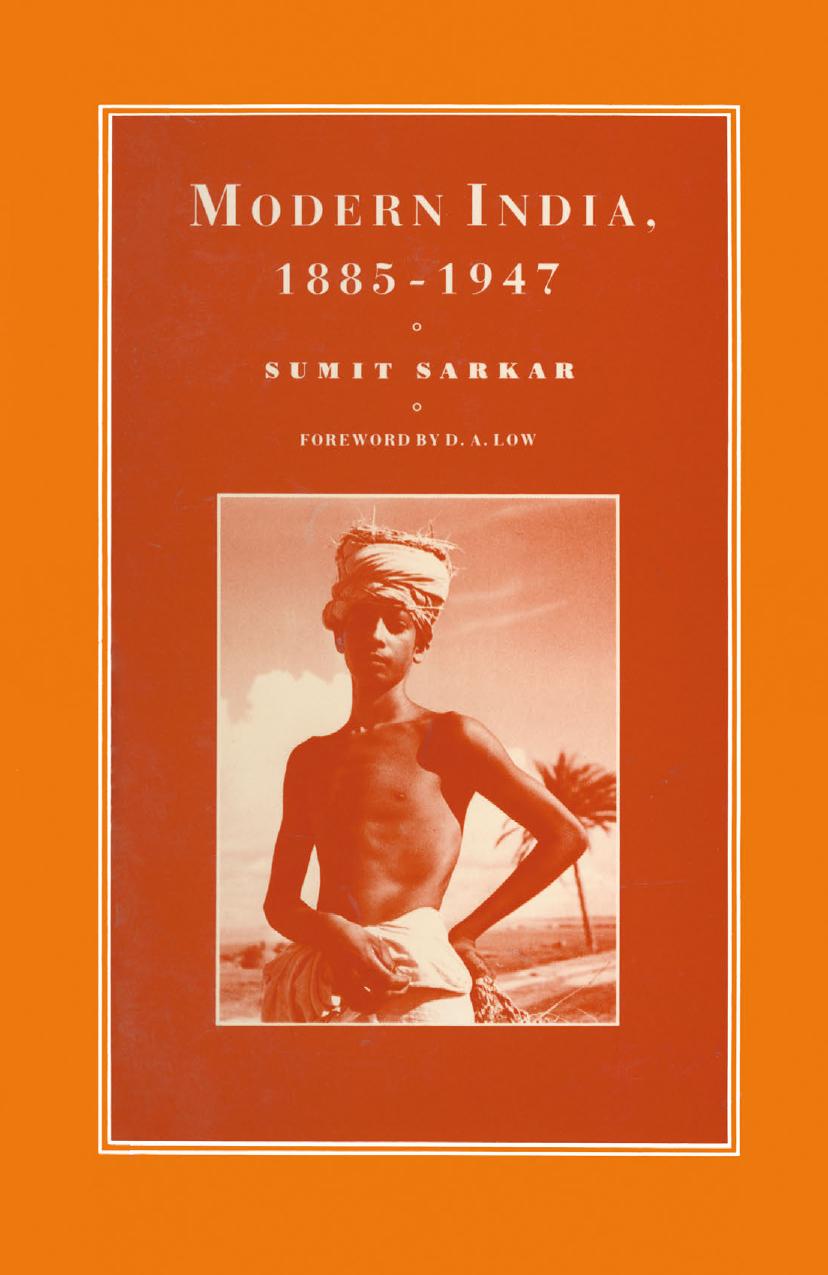 Modern India 1885â1947 by Sumit Sarkar (auth.)