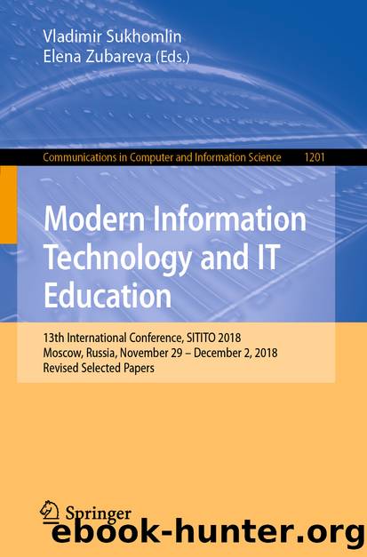 Modern Information Technology and IT Education by Unknown