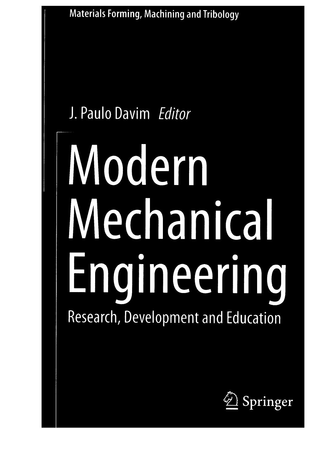 Modern Mechanical Engineering by Unknown