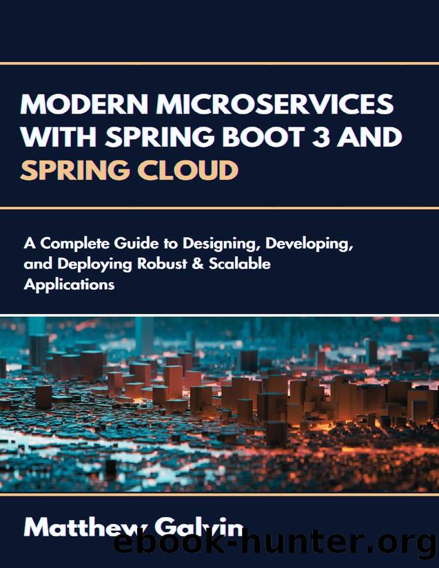 Modern Microservices with Spring boot 3 and Spring Cloud : A Complete Guide to Designing, Developing, and Deploying Robust & Scalable Applications by Galvin Matthew