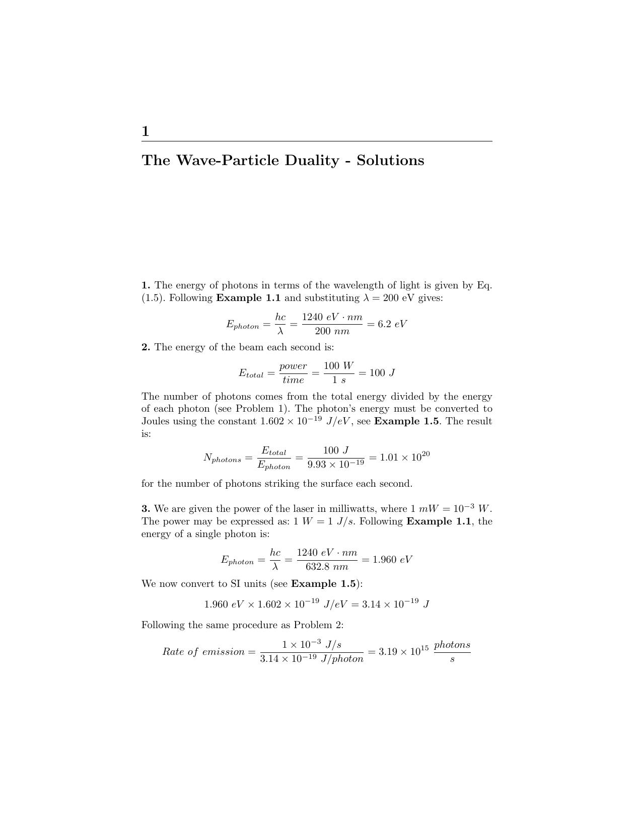 Modern Physics with Modern Computational Methods, Third Edition Solution Manual by John Morrison