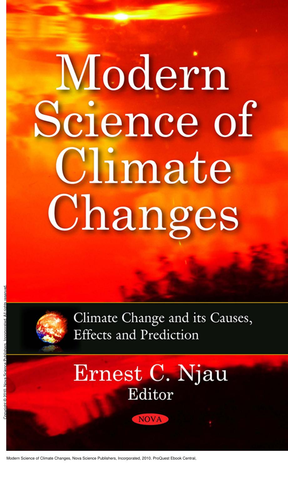 Modern Science of Climate Changes by Ernest C. Njau