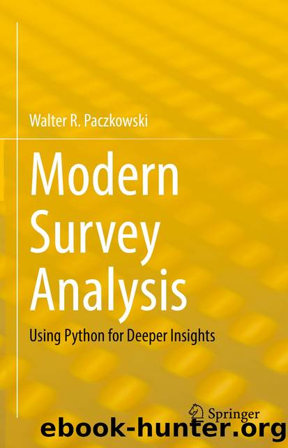 Modern Survey Analysis by Walter R. Paczkowski