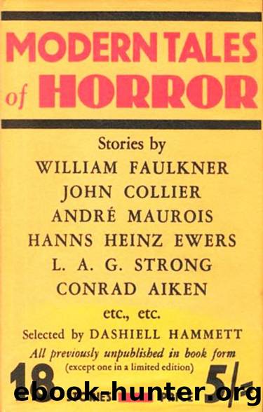 Modern Tales of Horror (1932) by Dashiell Hammett (Ed.)