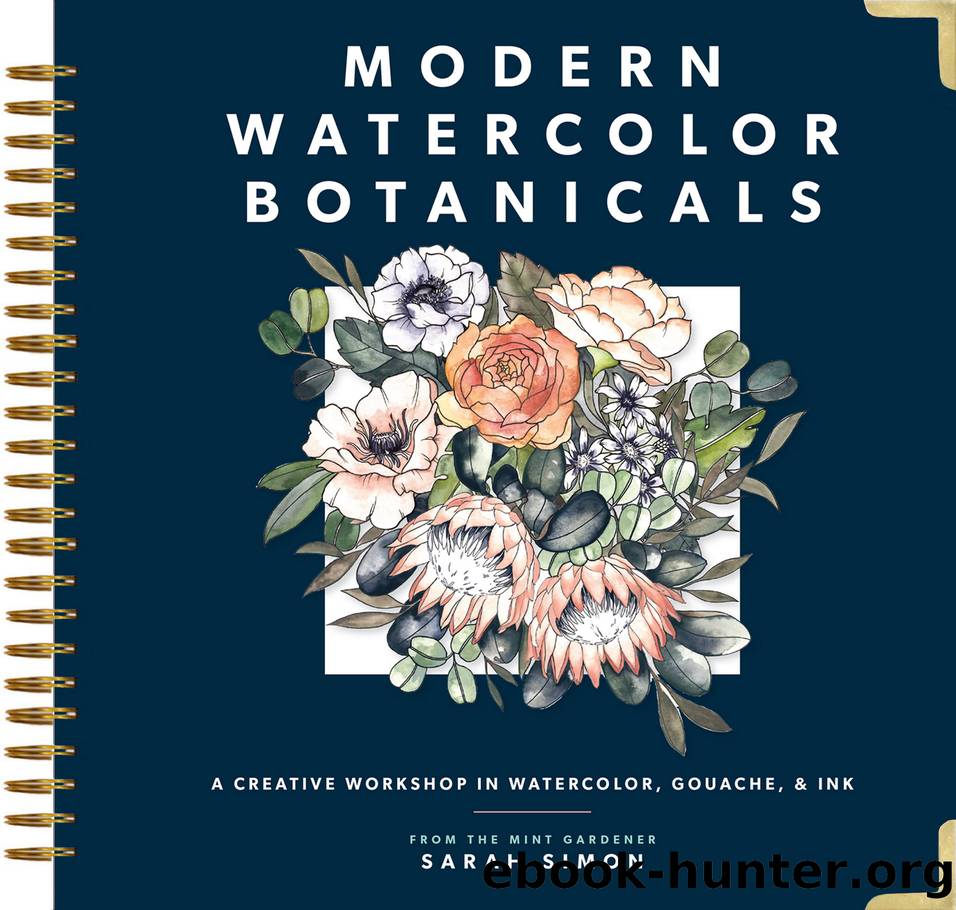 Modern Watercolor Botanicals by Sarah Simon